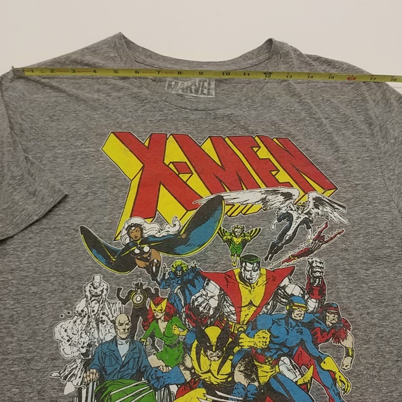 Marvel men's short sleeve X-Men t-shirt large gray graphic - Picture 6 of 12